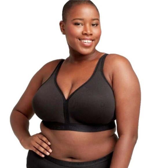 Cacique Lane Bryant Womens Bra Cotton Lightly Lined No Wire Size 40C Black - Picture 1 of 9